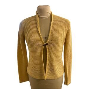 Vintage Lightweight, Single Button Silk Blend Cardigan Sweater Y2K size M